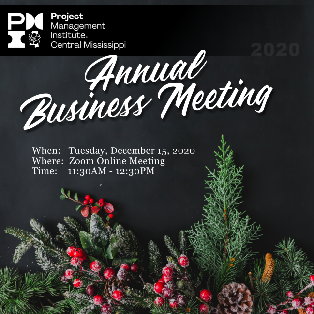 2020 PMICMS Annual Business Meeting Header